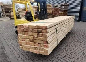 Tømmer af gran 75x150mm